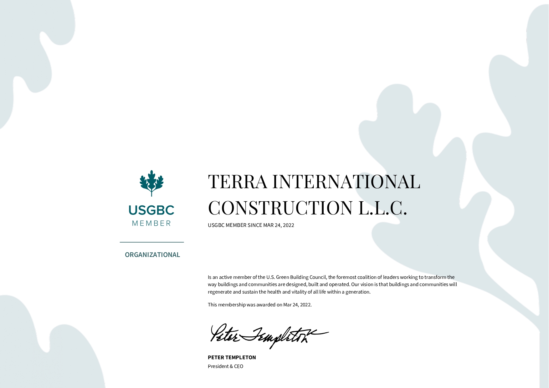 Appreciation Certificate